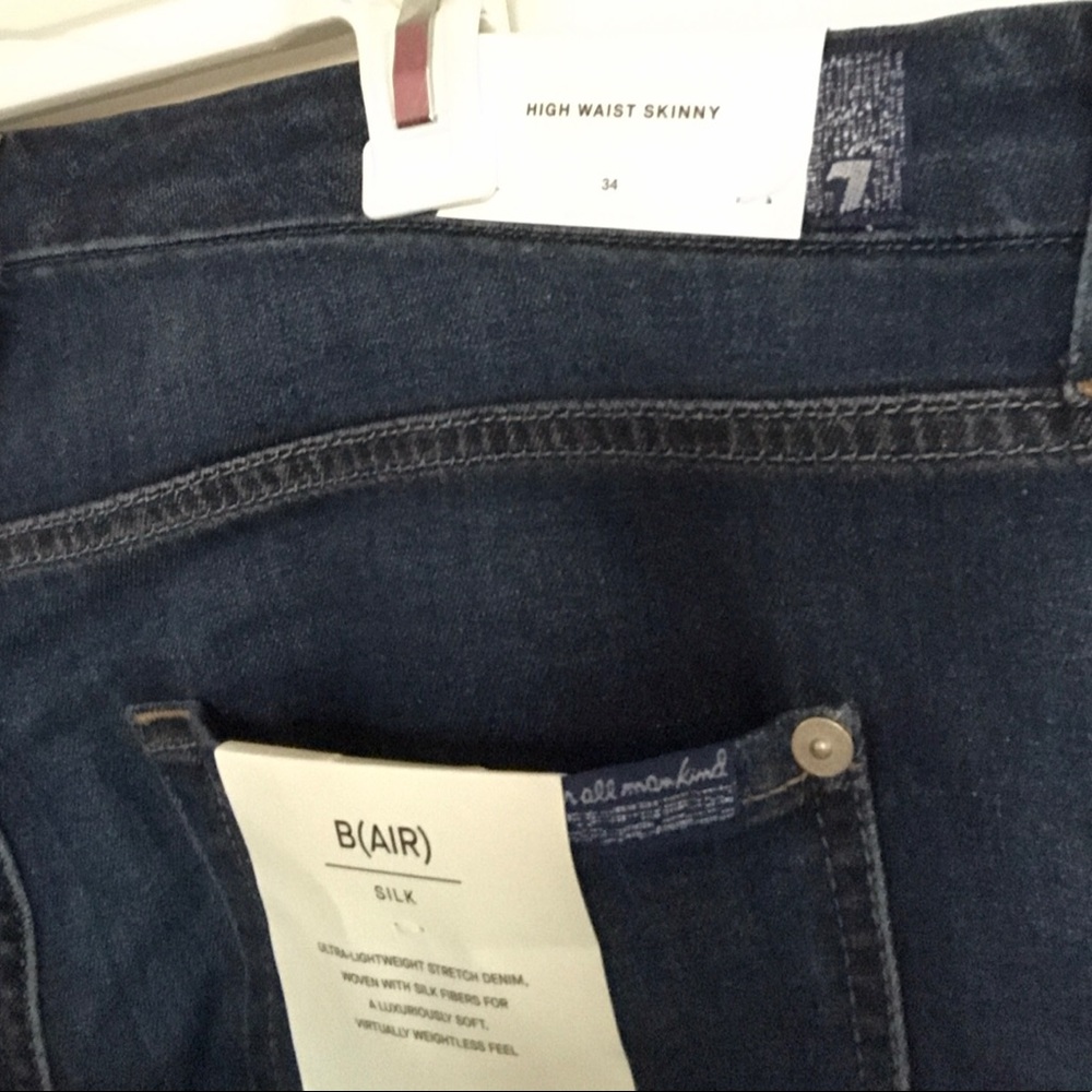 NWT Womens 7 for all Mankind Jeans Sz 34 MUST SEE!!!